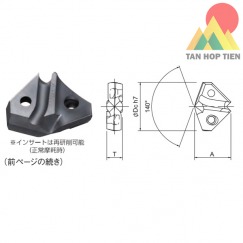 Mũi khoan gắn mảnh TAEZ- DIJET